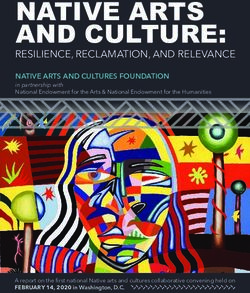 NATIVE ARTS AND CULTURE: RESILIENCE, RECLAMATION, AND RELEVANCE