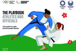 The Playbook aThleTes and officials - Your guide to a safe and successful Games April 2021