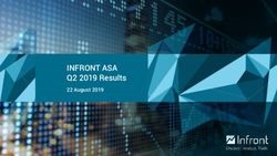 INFRONT ASA Q2 2019 Results - 22 August 2019