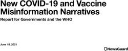New COVID-19 and Vaccine Misinformation Narratives - Report for Governments and the WHO