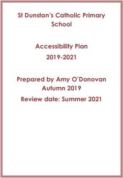St Dunstan's Catholic Primary School Accessibility Plan 2019-2021 Prepared by Amy O'Donovan Autumn 2019 Review date: Summer 2021 - St ...