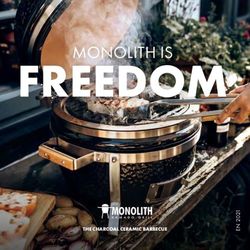 FREEDOM - THE CHARCOAL CERAMIC BARBECUE - Monolith Grill