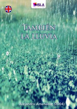También la lluvia - Alejandro Amenábar (2004) - ISLA ONLINE SPANISH