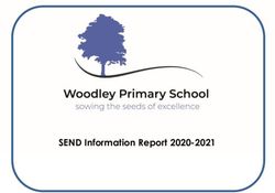 SEND Information Report 2020-2021 - Woodley Primary School