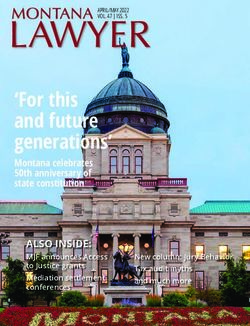 For this and future generations' - ALSO INSIDE: MJF announces Access to Justice grants Mediation settlement conferences - State Bar of Montana