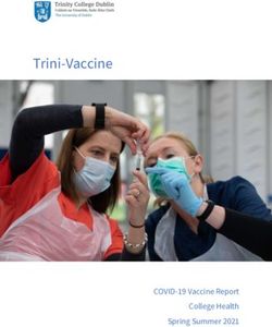 Trini-Vaccine - COVID-19 Vaccine Report College Health Spring Summer 2021 - Trinity College Dublin