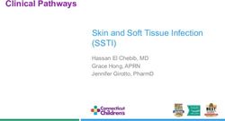 Clinical Pathways Skin and Soft Tissue Infection - (SSTI) Hassan El Chebib, MD Grace Hong, APRN Jennifer Girotto, PharmD