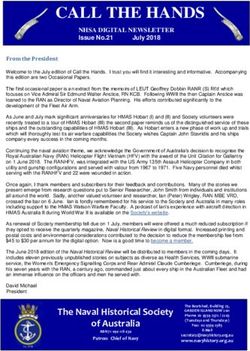 CALL THE HANDS - Naval Historical Society of Australia