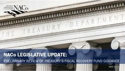 NACo LEGISLATIVE UPDATE: PRELIMINARY REVIEW OF TREASURY'S FISCAL RECOVERY FUND GUIDANCE - Guilford County