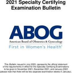 2021 Specialty Certifying Examination Bulletin - ABOG