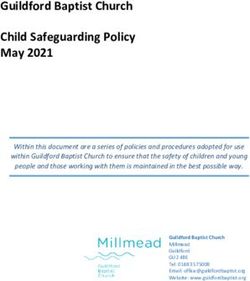 Guildford Baptist Church Child Safeguarding Policy May 2021