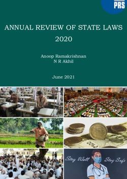 ANNUAL REVIEW OF STATE LAWS - 2020 Anoop Ramakrishnan N R Akhil June 2021 - PRSindia .org