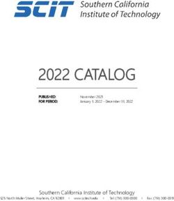 2022 CATALOG - Southern California Institute of Technology - PUBLISHED: FOR PERIOD