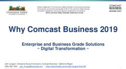 Why Comcast Business 2019 - Enterprise and Business Grade Solutions Digital Transformation - Livermore Chamber of Commerce