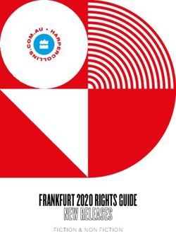 FRANKFURT 2020 RIGHTS GUIDE NEW RELEASES - FICTION & NON-FICTION - Supadu