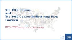 The 2020 Census and The 2020 Census Redistricting Data Program - James Whitehorne Chief, Census Redistricting and Voting Rights Data Office