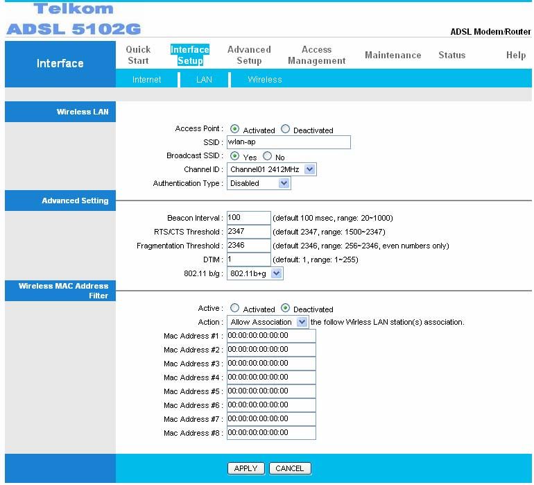 Telkom Adsl 5102g Instruction Manual