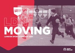 LONDON SPORT STRATEGY 2021