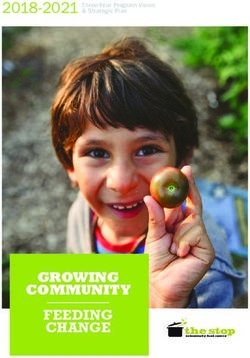 2018-2021 FEEDING CHANGE GROWING COMMUNITY - The Stop ...