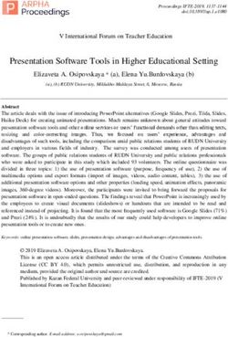 Presentation Software Tools in Higher Educational Setting