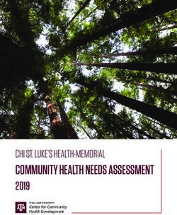 COMMUNITY HEALTH NEEDS ASSESSMENT - CHI ST. LUKE'S HEALTH-MEMORIAL Center for Community Health Development - The Center for ...