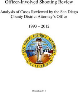 Officer-Involved Shooting Review - Analysis of Cases Reviewed by the San Diego County District Attorney's Office 1993 2012