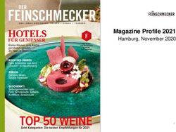 Magazine Profile 2021 - Hamburg, November 2020 - Jahreszeiten Verlag