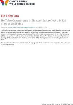He Tohu Ora He Tohu Ora presents indicators that reflect a M āori view of wellbeing
