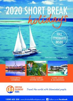 Holidays FULL ITINERARIES INSIDE - Christian Fellowship Tours