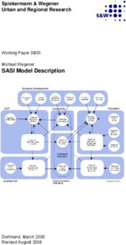 SASI Model Description - Working Paper 08/01 Michael Wegener Spiekermann & Wegener Urban and Regional Research
