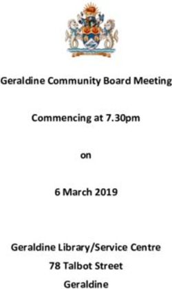 Geraldine Community Board Meeting Commencing at 7.30pm on 6 March 2019 Geraldine Library/Service Centre 78 Talbot Street Geraldine