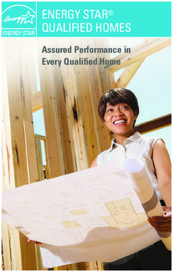 ENERGY STAR QUALIFIED HOMES - Assured Performance in Every Qualified Home