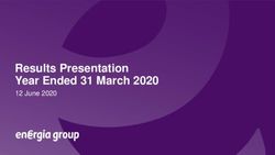 Results Presentation Year Ended 31 March 2020 - 12 June 2020 - Energia Group