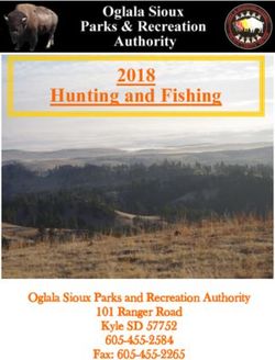 Hunting and Fishing 2018 - Oglala Sioux Parks and Recreation Authority 101 Ranger Road Kyle SD 57752 605-455-2584 Fax: 605-455-2265 - Oglala Sioux ...
