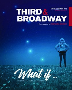 What if - SPRING | SUMMER 2018 - Transylvania University