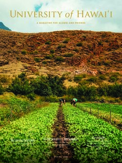 HILO REIGNS IS SUSTAINABILITY - UH Foundation