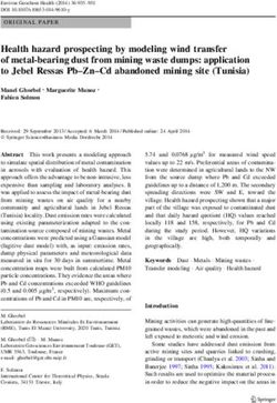 Health hazard prospecting by modeling wind transfer of metal-bearing dust from mining waste dumps: application to Jebel Ressas Pb-Zn-Cd abandoned ...