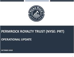 PERMROCK ROYALTY TRUST (NYSE: PRT) - OPERATIONAL UPDATE OCTOBER 2018
