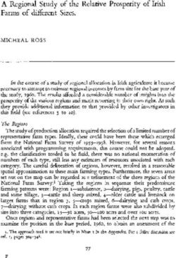 A Regional Study of the Relative Prosperity of Irish Farms of different Sizes.