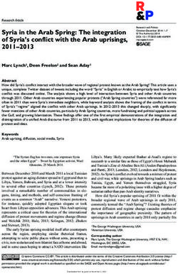 Syria in the Arab Spring: The integration of Syria's conflict with the Arab uprisings, 2011-2013