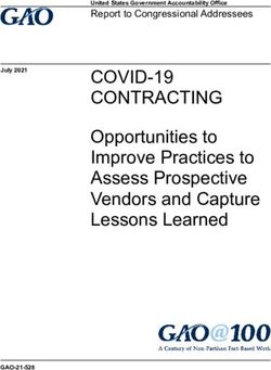 COVID-19 CONTRACTING Opportunities to Improve Practices to Assess Prospective Vendors and Capture Lessons Learned - Report to Congressional Addressees