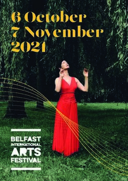 6 October - 7 November 2021 - Belfast International Arts Festival