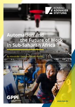 Automation and in Sub-Saharan Africa the Future of Work - GPPi