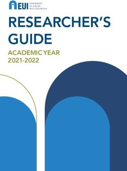 RESEARCHER'S GUIDE ACADEMIC YEAR 2021-2022 - European University Institute