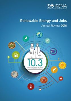 Renewable Energy and Jobs - Annual Review 2018 - IRENA