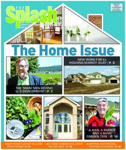 The Home Issue - The Liberty Lake Splash