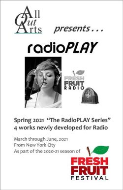 RtsA presents - Spring 2021 "The RadioPLAY Series" 4 works newly developed for Radio - Fresh Fruit Festival