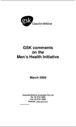 GSK comments on the Men's Health Initiative - March 2009 GlaxoSmithKline Australian Pty Ltd