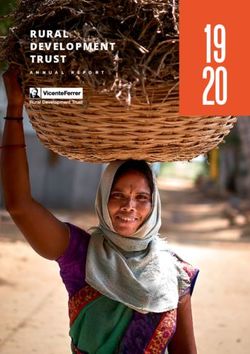 19 20 RURAL DEVELOPMENT TRUST