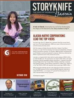 ALASKA NATIVE CORPORATIONS LEAD THE TOP 49ERS